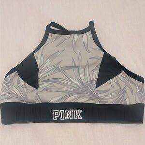 PINK High Neck Sports Bra Tropical Prink MEDIUM Victoria’s Secret